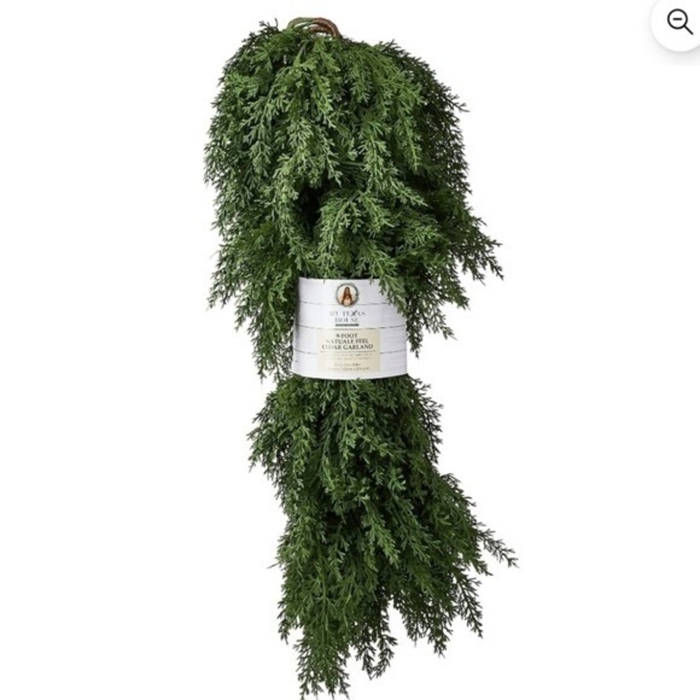 My‎ Texas House 9ft Natural Feel Cedar Green Artificial Christmas Garland
